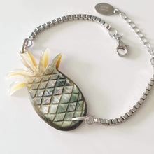 Load image into Gallery viewer, CONTACT US TO RECREATE THIS SOLD OUT STYLE Carved Fiji Oyster Mother of Pearl Shell Bracelet in 925 Sterling Silver - FJD$ - Adorn Pacific - Bracelets
