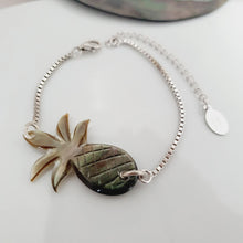 Load image into Gallery viewer, CONTACT US TO RECREATE THIS SOLD OUT STYLE Carved Fiji Oyster Mother of Pearl Shell Bracelet in 925 Sterling Silver - FJD$ - Adorn Pacific - Bracelets
