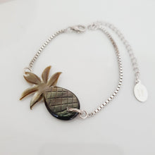 Load image into Gallery viewer, CONTACT US TO RECREATE THIS SOLD OUT STYLE Carved Fiji Oyster Mother of Pearl Shell Bracelet in 925 Sterling Silver - FJD$ - Adorn Pacific - Bracelets

