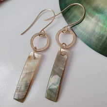 Load image into Gallery viewer, CONTACT US TO RECREATE THIS SOLD OUT STYLE Carved Mother of Pearl Drop Shell Earrings - 14k Gold Filled FJD$ - Adorn Pacific - Earrings
