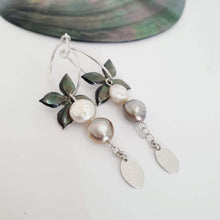 Load image into Gallery viewer, CONTACT US TO RECREATE THIS SOLD OUT STYLE Carved Oyster Shell Earrings with Fiji Pearls - 925 Sterling Silver or 14k Gold Filled FJD$ - Adorn Pacific - Earrings
