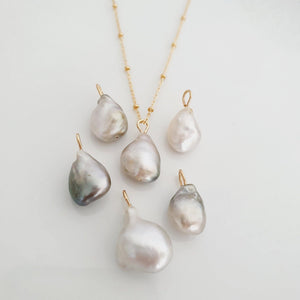 CONTACT US TO RECREATE THIS SOLD OUT STYLE Civa Fiji Baroque Saltwater Pearl Pendant Necklace - choose your pearl & chain style - FJD$ - Adorn Pacific - Necklaces