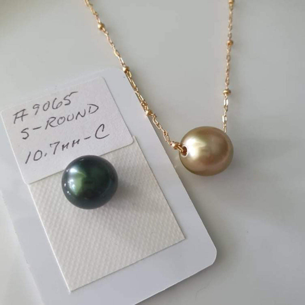 CONTACT US TO RECREATE THIS SOLD OUT STYLE Civa Fiji Pearl Fine Gold Necklace with Grade Certificate #9065 - FJD$ - Adorn Pacific - Necklaces