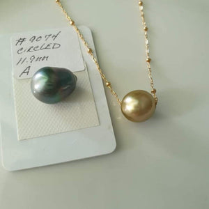 CONTACT US TO RECREATE THIS SOLD OUT STYLE Civa Fiji Pearl Fine Gold Necklace with Grade Certificate #9074 - FJD$ - Adorn Pacific - Necklaces