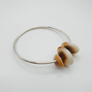 CONTACT US TO RECREATE THIS SOLD OUT STYLE Closed Bangle 925 Sterling Silver with Shells - FJD$ - Adorn Pacific - Bracelets