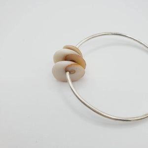 CONTACT US TO RECREATE THIS SOLD OUT STYLE Closed Bangle 925 Sterling Silver with Shells - FJD$ - Adorn Pacific - Bracelets