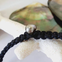 Load image into Gallery viewer, CONTACT US TO RECREATE THIS SOLD OUT STYLE Copper &amp; Sterling Silver Wax Cord or Faux Suede Leather Bracelet with Saltwater Pearl - FJD$ - Adorn Pacific - Bracelets
