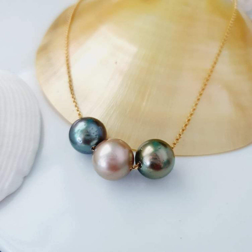 CONTACT US TO RECREATE THIS SOLD OUT STYLE Custom Fiji Saltwater Pearl Necklace - 14k Gold Filled or 925 Sterling Silver FJD$ - Adorn Pacific - Necklaces