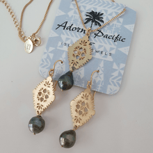 Load image into Gallery viewer, CONTACT US TO RECREATE THIS SOLD OUT STYLE Diamond Masi &amp; Fiji Saltwater Pearls - in Gold FJD$ - Adorn Pacific - Jewelry Sets
