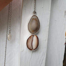 Load image into Gallery viewer, CONTACT US TO RECREATE THIS SOLD OUT STYLE Double Cowrie Shell Bezel Set Necklace - 925 Sterling Silver FJD$ - Adorn Pacific - Necklaces
