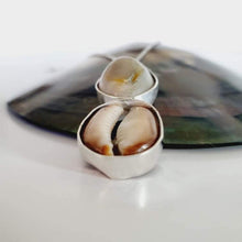 Load image into Gallery viewer, CONTACT US TO RECREATE THIS SOLD OUT STYLE Double Cowrie Shell Bezel Set Necklace - 925 Sterling Silver FJD$ - Adorn Pacific - Necklaces
