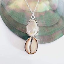 Load image into Gallery viewer, CONTACT US TO RECREATE THIS SOLD OUT STYLE Double Cowrie Shell Bezel Set Necklace - 925 Sterling Silver FJD$ - Adorn Pacific - Necklaces
