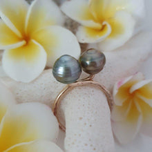 Load image into Gallery viewer, CONTACT US TO RECREATE THIS SOLD OUT STYLE Double Fiji Pearl Ring - 14k Gold Filled FJD$ - Adorn Pacific - Rings

