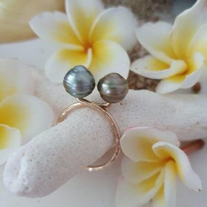 CONTACT US TO RECREATE THIS SOLD OUT STYLE Double Fiji Pearl Ring - 14k Gold Filled FJD$ - Adorn Pacific - Rings
