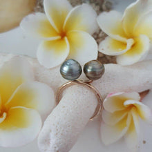 Load image into Gallery viewer, CONTACT US TO RECREATE THIS SOLD OUT STYLE Double Fiji Pearl Ring - 14k Gold Filled FJD$ - Adorn Pacific - Rings
