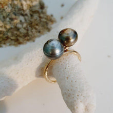 Load image into Gallery viewer, CONTACT US TO RECREATE THIS SOLD OUT STYLE Double Fiji Pearl Ring - 14k Gold Filled FJD$ - Adorn Pacific - Rings
