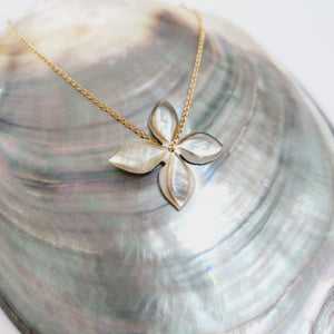 CONTACT US TO RECREATE THIS SOLD OUT STYLE Fiji Flower Oyster Shell Necklace - 925 Sterling Silver or 14k Gold Fill FJD$ - Adorn Pacific - Necklaces