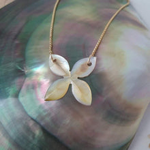 Load image into Gallery viewer, CONTACT US TO RECREATE THIS SOLD OUT STYLE Fiji Flower Oyster Shell Necklace - 925 Sterling Silver or 14k Gold Fill FJD$ - Adorn Pacific - Necklaces
