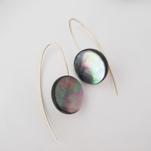 CONTACT US TO RECREATE THIS SOLD OUT STYLE Fiji Mother of Pearl Earrings - 14k Gold Filled or 925 Sterling Silver FJD$ - Adorn Pacific - Earrings