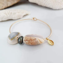 Load image into Gallery viewer, CONTACT US TO RECREATE THIS SOLD OUT STYLE Fiji Pearl &amp; Shell Bangle 14k Gold Fill - FJD$ - Adorn Pacific - Bracelets
