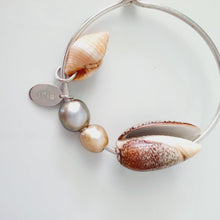 Load image into Gallery viewer, CONTACT US TO RECREATE THIS SOLD OUT STYLE Fiji Pearl and Shell Bangle 925 Sterling Silver - FJD$ - Adorn Pacific - Bracelets
