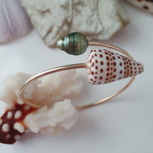 Load image into Gallery viewer, CONTACT US TO RECREATE THIS SOLD OUT STYLE Fiji Pearl and Shell Cuff - 14k Gold Filled - FJD$ - Adorn Pacific - Bracelets
