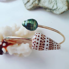 Load image into Gallery viewer, CONTACT US TO RECREATE THIS SOLD OUT STYLE Fiji Pearl and Shell Cuff - 14k Gold Filled - FJD$ - Adorn Pacific - Bracelets
