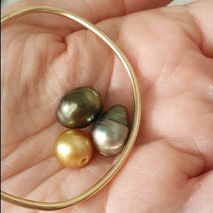 CONTACT US TO RECREATE THIS SOLD OUT STYLE Fiji Pearl and Shell Cuff - 14k Gold Filled - FJD$ - Adorn Pacific - Bracelets