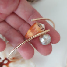 Load image into Gallery viewer, CONTACT US TO RECREATE THIS SOLD OUT STYLE Fiji Pearl and Shell Cuff - 14k Gold Filled - FJD$ - Adorn Pacific - Bracelets
