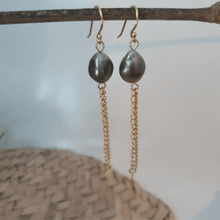 Load image into Gallery viewer, CONTACT US TO RECREATE THIS SOLD OUT STYLE Fiji Pearl Chain Earring - 14k Gold Filled or 925 Sterling Silver $FJD - Adorn Pacific - Earrings
