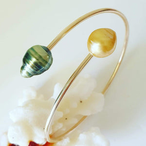 CONTACT US TO RECREATE THIS SOLD OUT STYLE Fiji Pearl Cuff - 14k Gold Filled FJD$ - Adorn Pacific - Bracelets