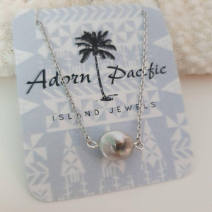 CONTACT US TO RECREATE THIS SOLD OUT STYLE Fiji Pearl Infinity Necklace - 925 Sterling Silver FJD$ - Adorn Pacific - Necklaces