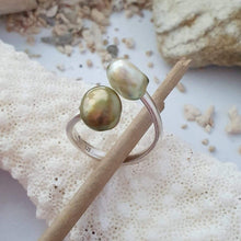 Load image into Gallery viewer, CONTACT US TO RECREATE THIS SOLD OUT STYLE Fiji Pearl Twist Ring - 925 Sterling Silver FJD$ - Adorn Pacific - Rings
