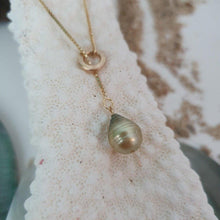 Load image into Gallery viewer, CONTACT US TO RECREATE THIS SOLD OUT STYLE Fiji Saltwater Adjustable Pearl Lariat Necklace - 14k Gold Fill or 925 Sterling Silver FJD$ - Adorn Pacific - Necklaces
