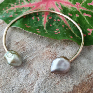 CONTACT US TO RECREATE THIS SOLD OUT STYLE Fiji Saltwater Pearl Cuff in 14k Gold Fill - FJD$ - Adorn Pacific - Bracelets