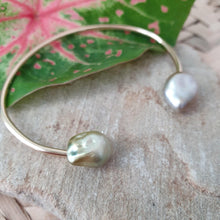 Load image into Gallery viewer, CONTACT US TO RECREATE THIS SOLD OUT STYLE Fiji Saltwater Pearl Cuff in 14k Gold Fill - FJD$ - Adorn Pacific - Bracelets
