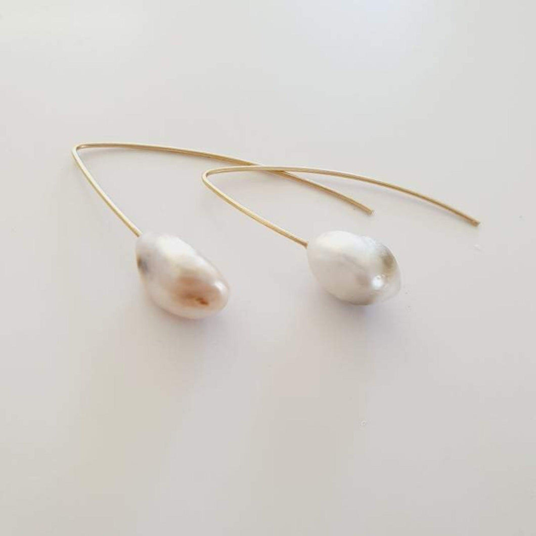 CONTACT US TO RECREATE THIS SOLD OUT STYLE Fiji Saltwater Pearl Earrings - 14k Gold Filled FJD$ - Adorn Pacific - Earrings