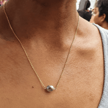 Load image into Gallery viewer, CONTACT US TO RECREATE THIS SOLD OUT STYLE Fiji Saltwater Pearl Infinity Necklace - 925 Sterling Silver FJD$ - Adorn Pacific - Necklaces
