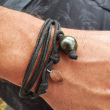 Load image into Gallery viewer, CONTACT US TO RECREATE THIS SOLD OUT STYLE Fiji Saltwater Pearl Multi-Way Wax Cord or Faux Suede Leather Bracelet/Necklace/Anklet - FJD$ - Adorn Pacific - Bracelets
