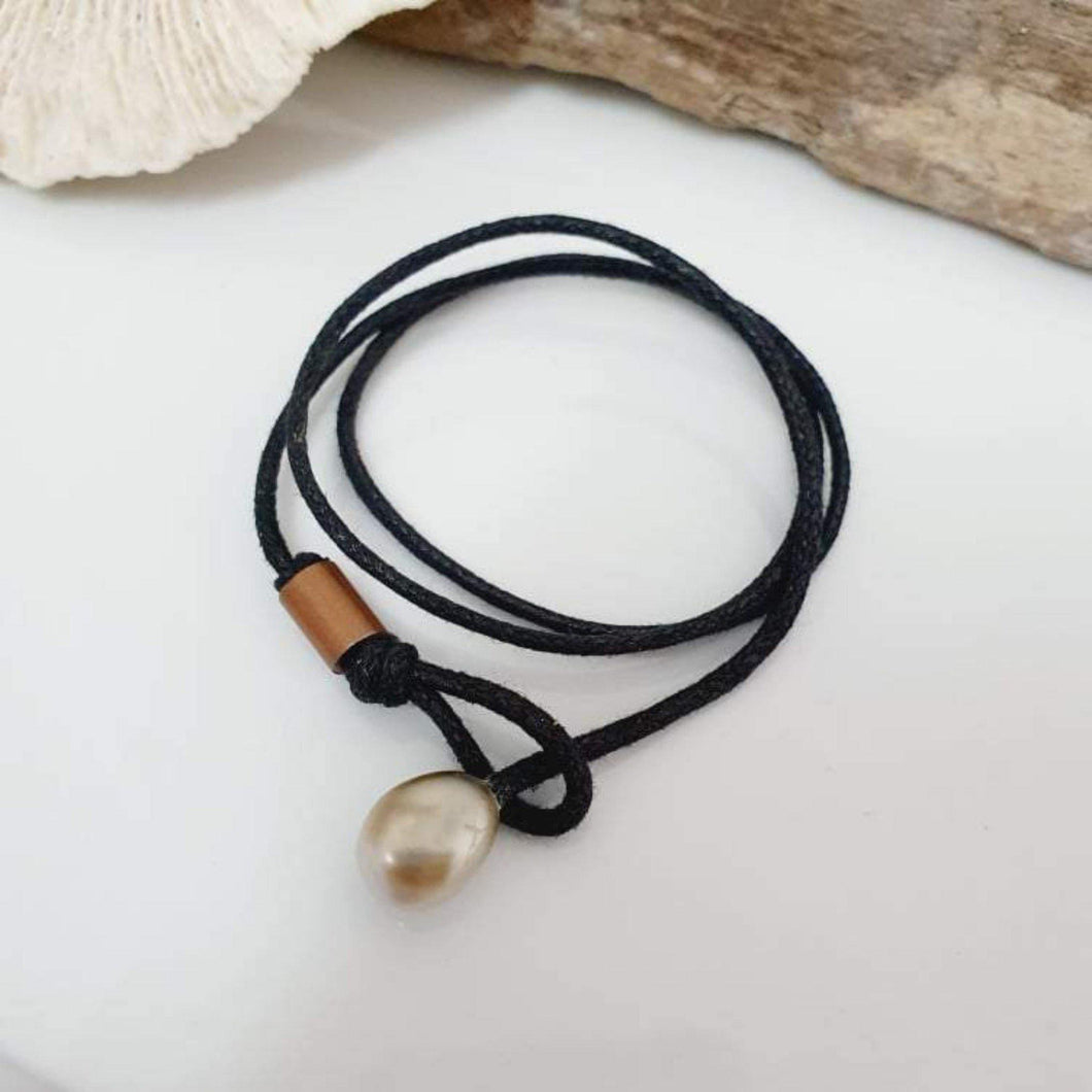 Dainty Heart Pendant Wax Cord String Choker Necklace – ArtGalleryZen