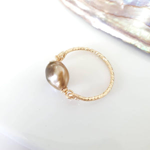 CONTACT US TO RECREATE THIS SOLD OUT STYLE Fiji Saltwater Pearl Ring - 14k Gold Fill - Adorn Pacific - Rings