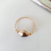 Load image into Gallery viewer, CONTACT US TO RECREATE THIS SOLD OUT STYLE Fiji Saltwater Pearl Ring - 14k Gold Fill - Adorn Pacific - Rings
