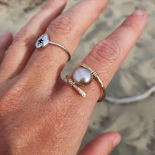 Load image into Gallery viewer, CONTACT US TO RECREATE THIS SOLD OUT STYLE Fiji Saltwater Pearl Ring adjustable - 14k Gold Fill - Adorn Pacific - Rings
