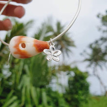 Load image into Gallery viewer, CONTACT US TO RECREATE THIS SOLD OUT STYLE Fiji Shell &amp; Frangipani Charm Bangle - 925 Sterling Silver FJD$ - Adorn Pacific - Bracelets
