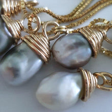 Load image into Gallery viewer, CONTACT US TO RECREATE THIS SOLD OUT STYLE Fijian Saltwater Pearl Gold Wrapped Necklace - FJD$ - Adorn Pacific - Necklaces
