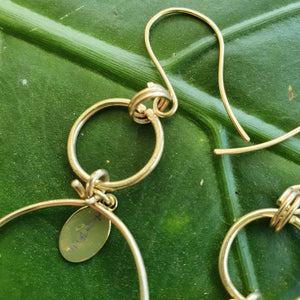 CONTACT US TO RECREATE THIS SOLD OUT STYLE Frangipani Mother of Pearl Earrings - 14k Gold Fill FJD$ - Adorn Pacific - Earrings