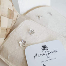 Load image into Gallery viewer, CONTACT US TO RECREATE THIS SOLD OUT STYLE Frangipani Stud Earrings - 925 Sterling Silver - FJD$ - Adorn Pacific - Earrings
