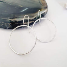 Load image into Gallery viewer, CONTACT US TO RECREATE THIS SOLD OUT STYLE Hammered Circle Earrings - 925 Sterling Silver FJD$ - Adorn Pacific - Earrings
