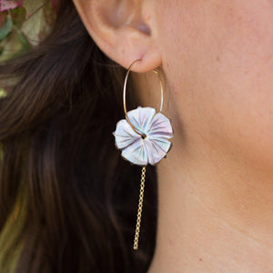 CONTACT US TO RECREATE THIS SOLD OUT STYLE Hibiscus Flower set in 925 Sterling Silver or 14k Gold Filled - FJD$ - Adorn Pacific - Jewelry Sets
