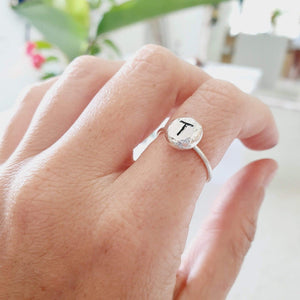 CONTACT US TO RECREATE THIS SOLD OUT STYLE Initial Ring - 925 Sterling Silver FJD$ - Adorn Pacific - Rings